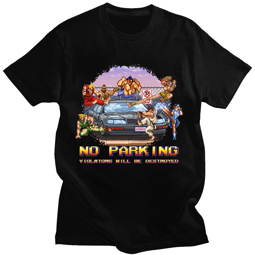 Esports Gaming T Shirt - 주차 위반자는 파괴되지 않습니다. 스트리트 파이터