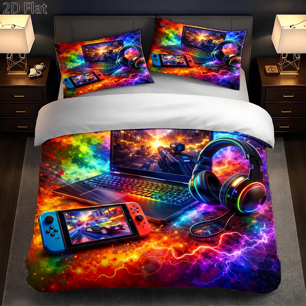 3피스 E-스포츠 스타일의 화려한 게임 테마 이불 커버 - Esports Gaming Bed 리뷰 및 가격