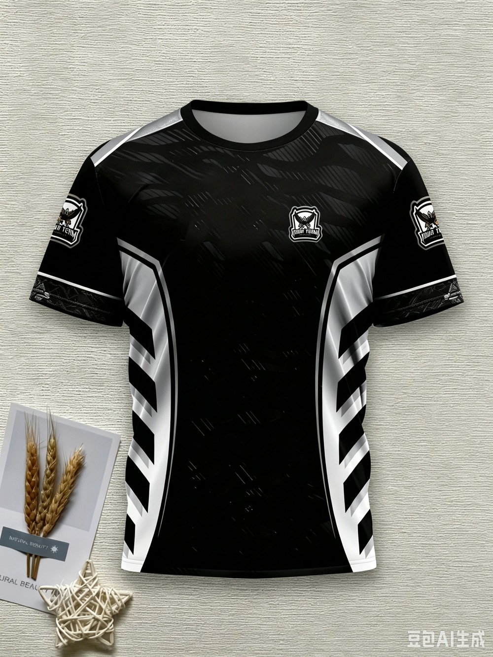 남성용 게이밍 e스포츠 팀 저지 티셔츠, 블랙-골드-화 - Esports Gaming Team Logo 리뷰 및 가격
