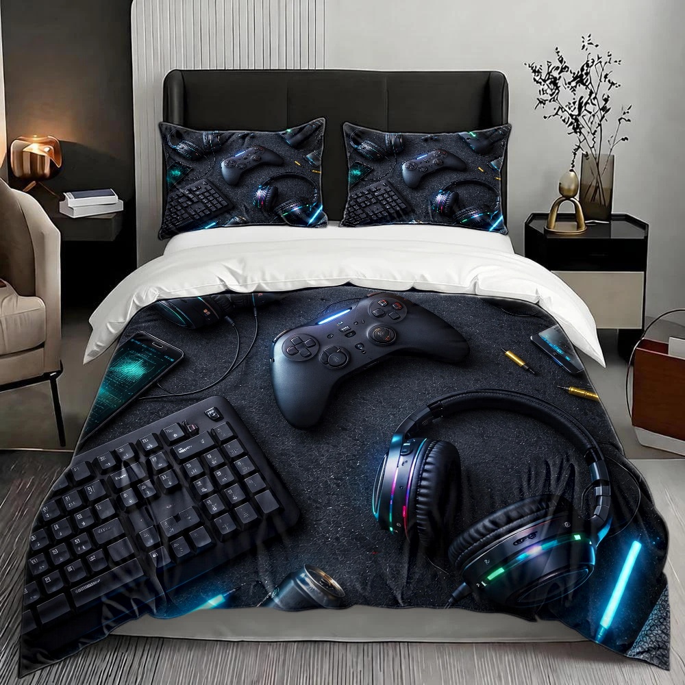3피스 e스포츠 테마 침구 세트(이불 커버 1개 + 베 - Esports Gaming Bed 리뷰 및 가격